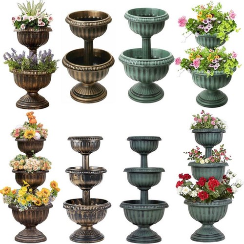 Tier plastic flowers - 2/3,
