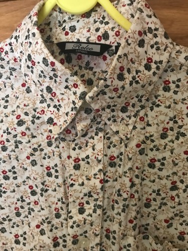 Relco button down flowered