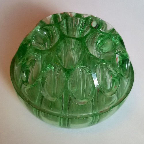 Vintage art deco green glass - vintage,