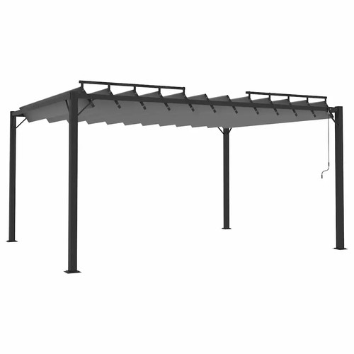 Gazebo with louvered roof - with,