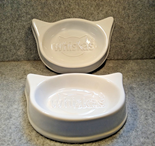 Whiskas white ceramic food - whiskas,