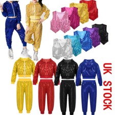 UK Kids Sequins Dance Outfits