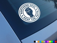 v2 NORTHERN SOUL KEEP THE FAITH CAR SCOOTER STICKERS VINYL DECALS LAPTOP MOTOWN