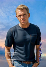 STEVE McQUEEN AN ORIGINAL ARTPRINT by Chris Charles A3 UHD  PORTRAIT