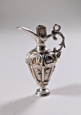 Unusual Vintage Sterling Silver Pitcher Perfume Bottle Charm/Pendant