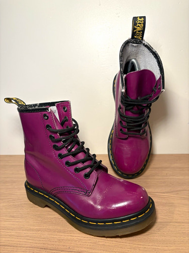 Martens 11821 purple patent - dr,