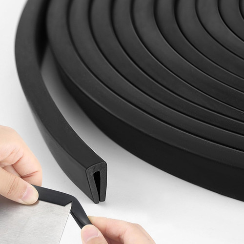 Rubber edge trim - 1/8", u