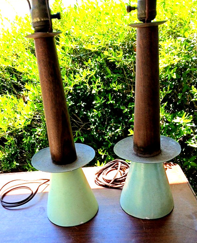 Teak green ceramic and brass - ceramic,