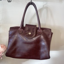 Fairfax & Favor Limited Edition Oxblood / Burgundy Mahogany Leather Langley Bag