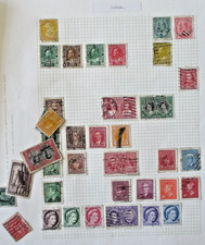 Canada Stamp Collection on 8 Pragnell Pages No Album Commonwealth Used Few MM