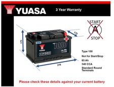 Battery fits MG MG ZR MG ZT MGA MG ZS MAGNETTE MGY MG X-POWER MGB 100