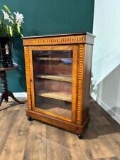 Victorian Inlaid Mahogany and walnut Side Cabinet