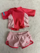 American Girl Swim shirt and shorts