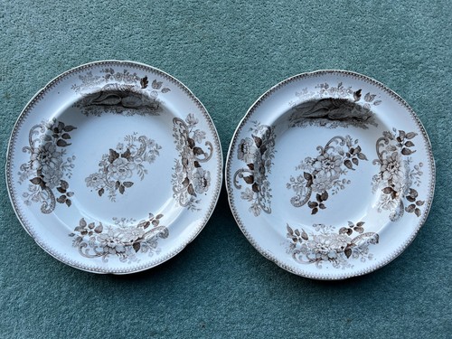 Pair antique swansea - pair, of