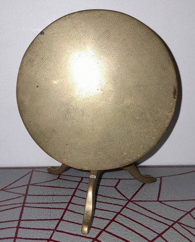 Vintage brass round - round, tilt