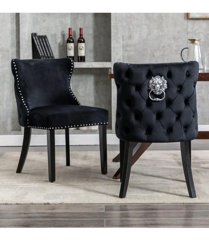 Set velvet dining chairs - 2,