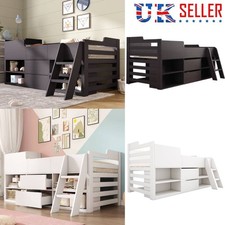 Kids Wooden Cabin Bed Mid