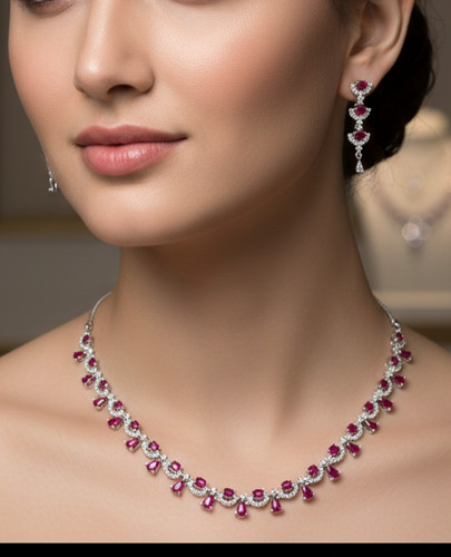 White gold filled ruby - gold,