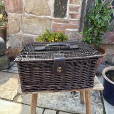 Picnic hamper with - with, leather