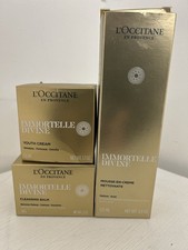L’Occitane Immortelle Divine Cleansing And Moisturising Trio Youth Cream BNIB 