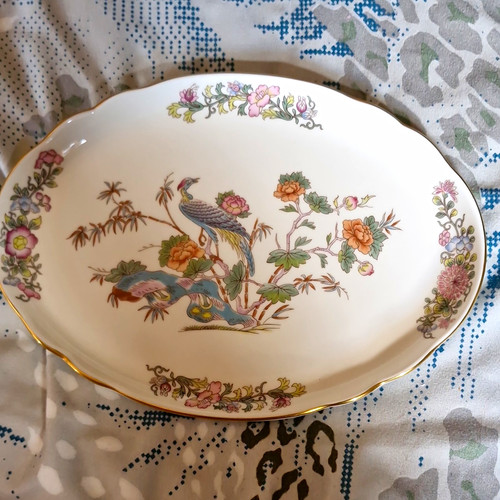 Wedgwood kutani crane bone - kutani,