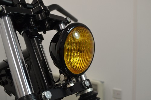 Marked motorbike headlight - marked,
