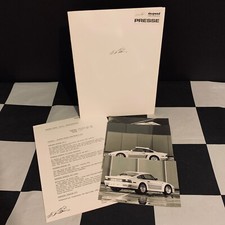 1985 GENEVA RINSPEED DESIGN PORSCHE 911 969 TURBO PRESS PACK BROCHURE 929 939
