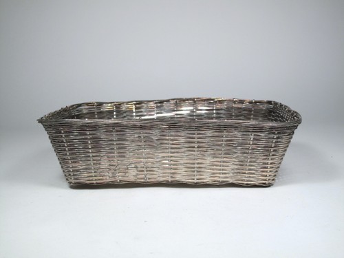 Bowl bread basket silver metal - bowl,
