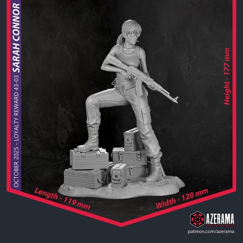Sarah connor printed - sarah,