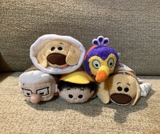 Disney Store Tsum Tsum UP Plush Soft Toy Set Carl Russel Dug Kevin