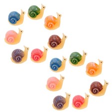 14 Pcs Fairy Garden Accessories Mini Resin Snail Micro Landscape