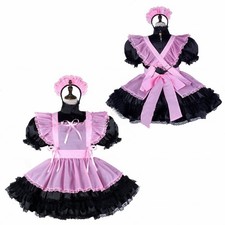 Maid Sissy Girl Black Satin