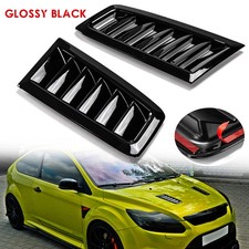 Universal bonnet vents Hood Trim Glossy black For Ford Focus RS ST MK2 style BM