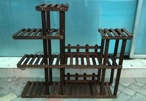 Tier wood plant stand - 5,