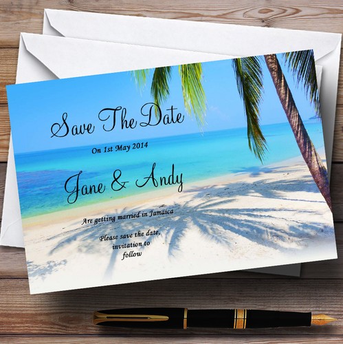 Tropical beach palm tree - beach,