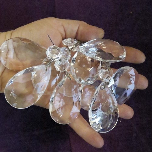 Vintage french drop crystal - 5,