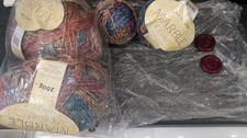 J C Brett Marble Chunky Knitting Wool MC84 2X200grm lot 5412, 376grms lot 2602