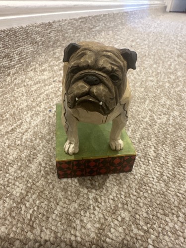 Jim shore bull dog chesty - dog,