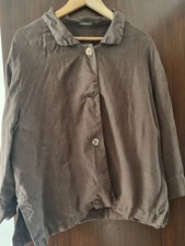 Oska 100% Linen Brown 3/4