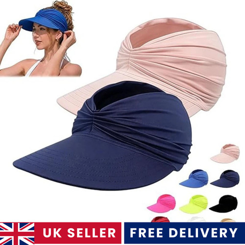 Ladies wide brim sun visor - visor, hat