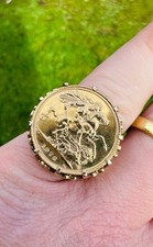 Gold Full Sovereign Ring SIZE