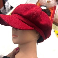 Stylish Red wool newspaper boy