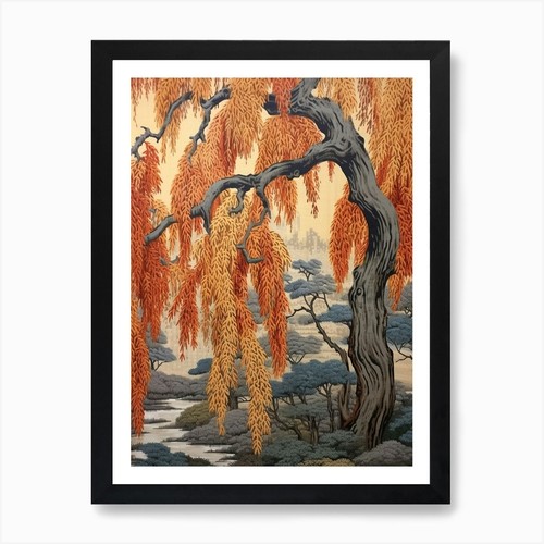 Weeping willow vintage - weeping,