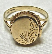 9ct Yellow Gold Signet Style