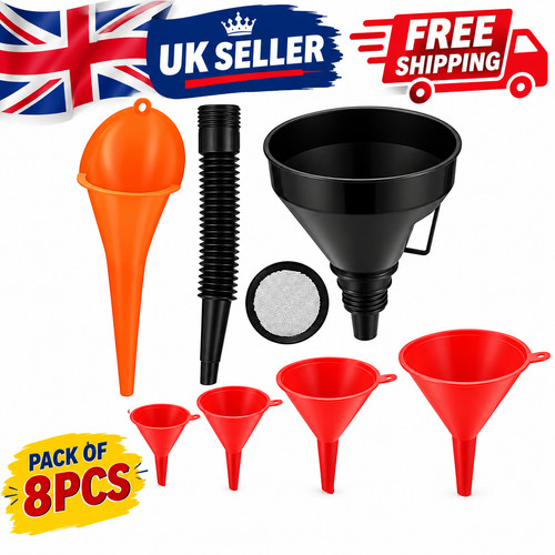 8pcs fuel funnels set - fuel,