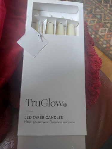 Truglow led taper candles hand - led,