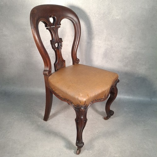 Antique mahogany dining chair - antique,