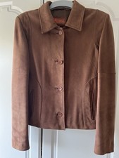 hElium Calf Leather  Ladies  Jacket Size 12