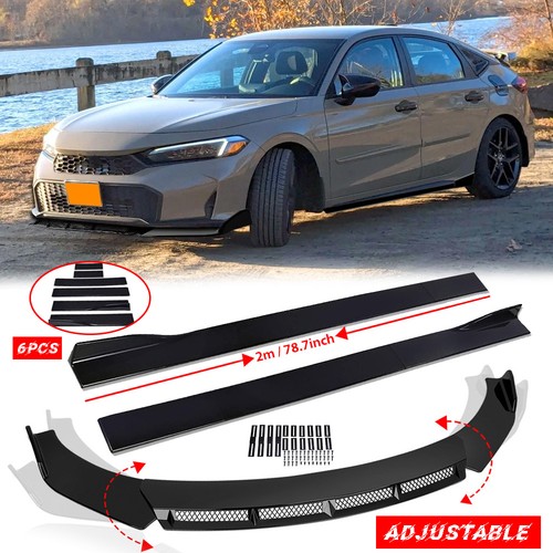Glossy front bumper spoiler - glossy,