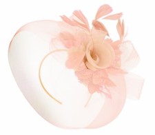 Bespoke Feather Hair Fascinator Hat Veil Headband Clip Wedding Ascot Races 